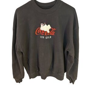 Hollister Black Sweatshirt with Red and White Graphic